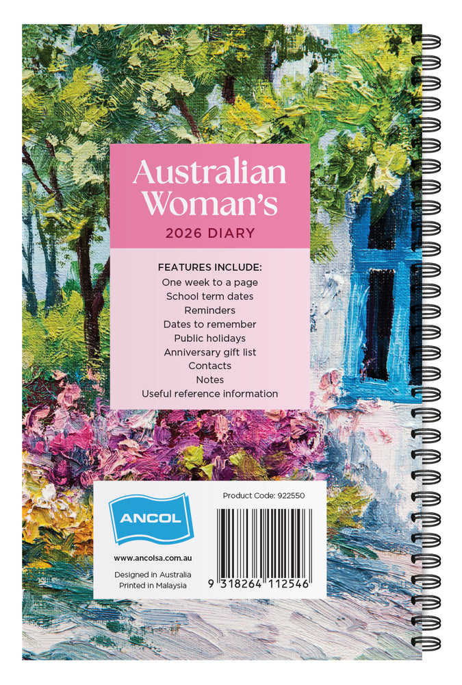 
                      
                        Australian Woman's Diary Large 135x210mm Cdu 24s
                      
                    