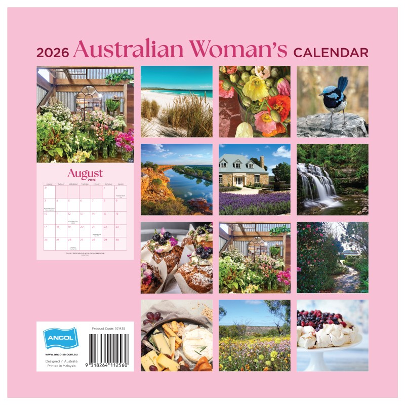 Calendar Australian Woman's 300x300mm