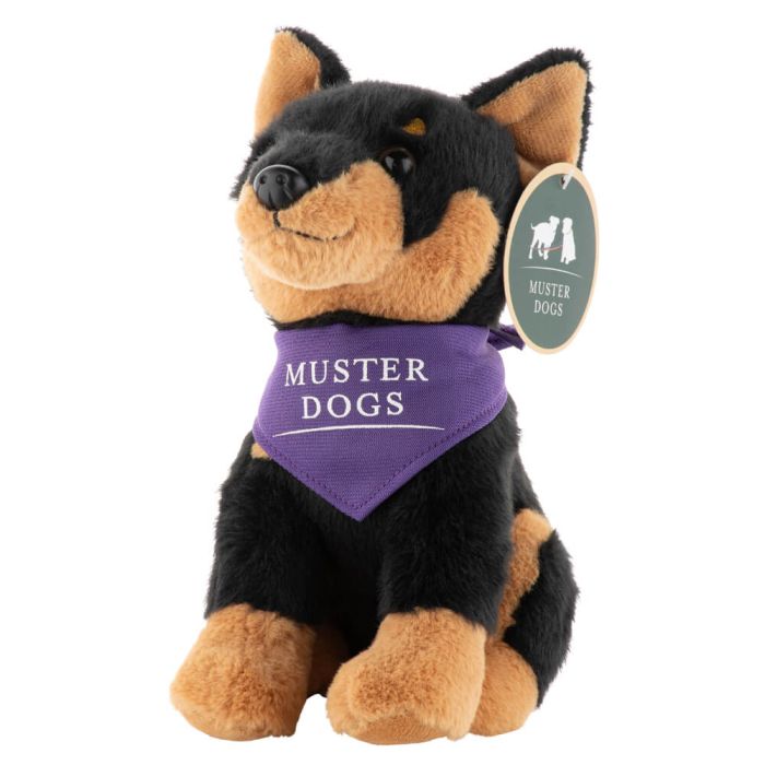 Muster Dogs Black & Tan Kelpie Plush 22cm