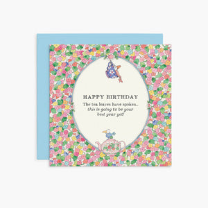Twigseed Greeting Card - Happy Birthday the Tea Le4aves have Spoken