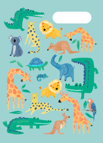 Book Cover A4 Spencil Safari Puzzle 2