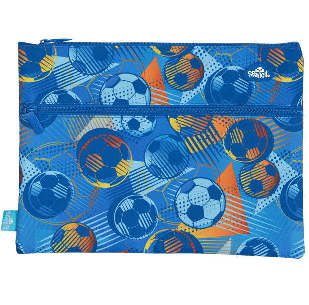 Spencil A4 Twin Zip Pencil Case - Game On