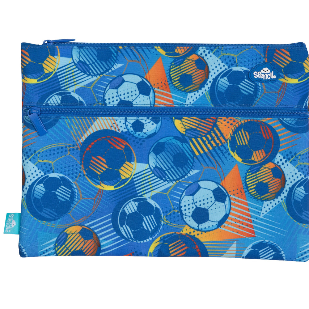 Pencil Case Twin Zip Game on small 17cm x 32.5cm