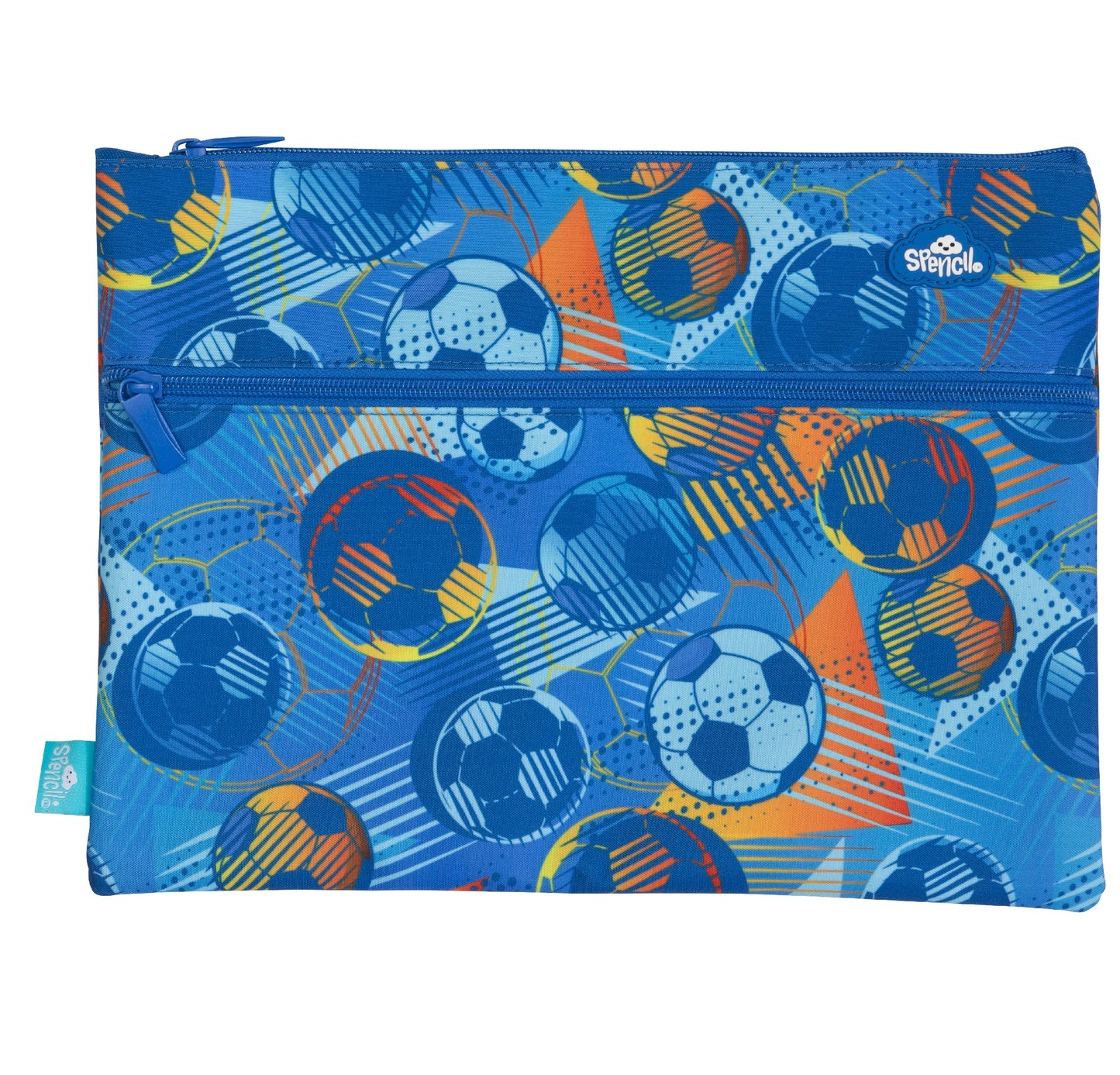 Pencil Case Twin Zip Game on small 17cm x 32.5cm