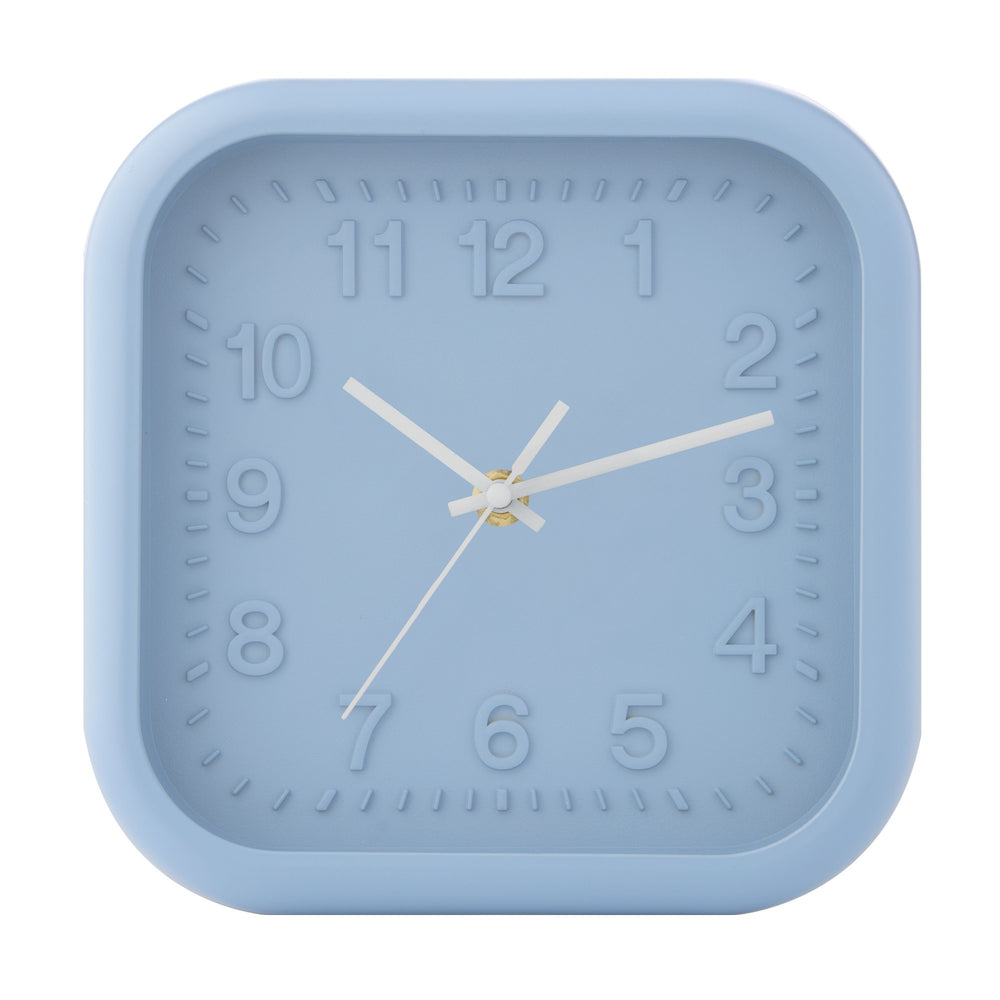 Emporium Nico Mini Wall Clock Blue & White 20.3x20.3x2.9cm
