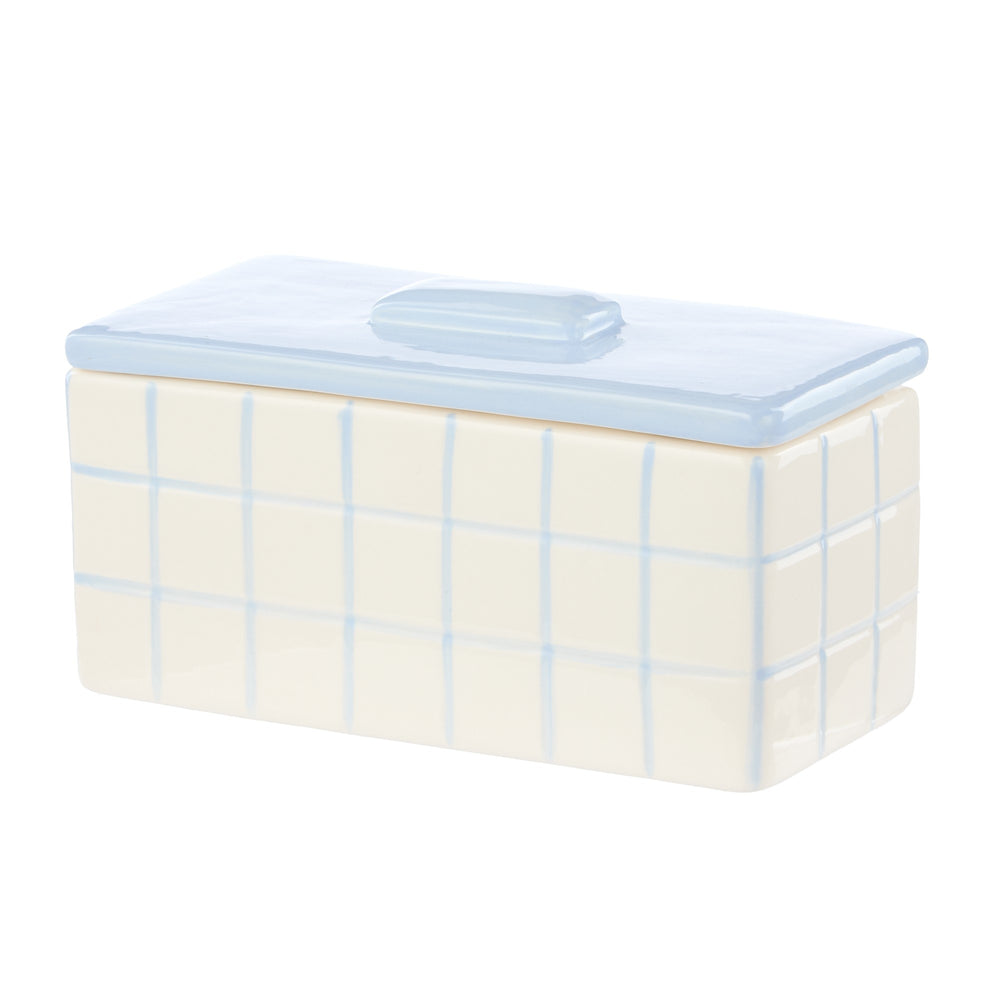 Emporium Lulu Collection Ceramic Box Blue 18.8x9x9.8cm