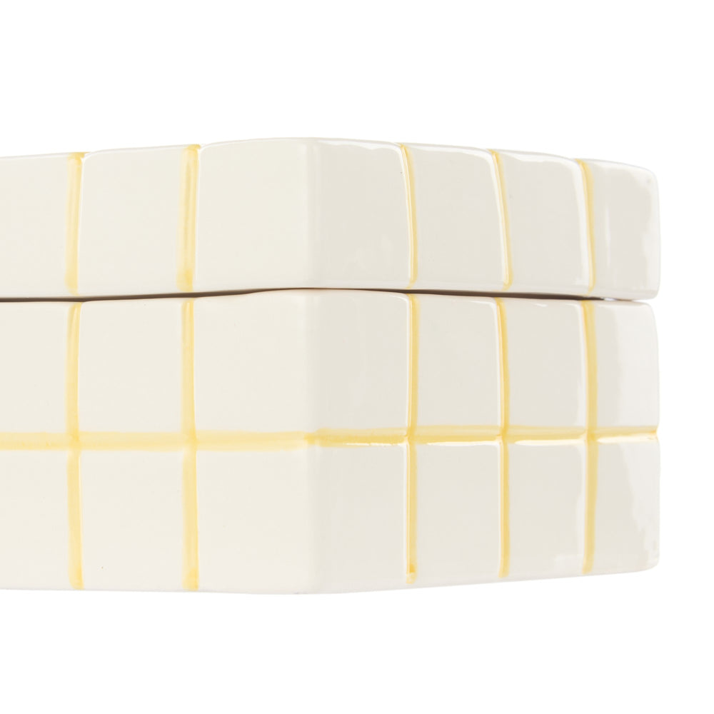 
                      
                        Emporium Lulu Collection Check Box Yellow 10.8x10.8x7.2cm
                      
                    