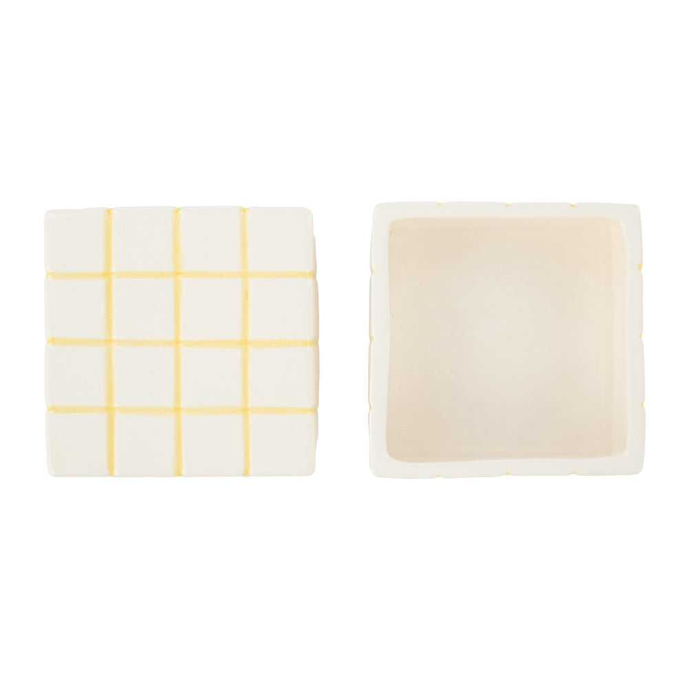 
                      
                        Emporium Lulu Collection Check Box Yellow 10.8x10.8x7.2cm
                      
                    
