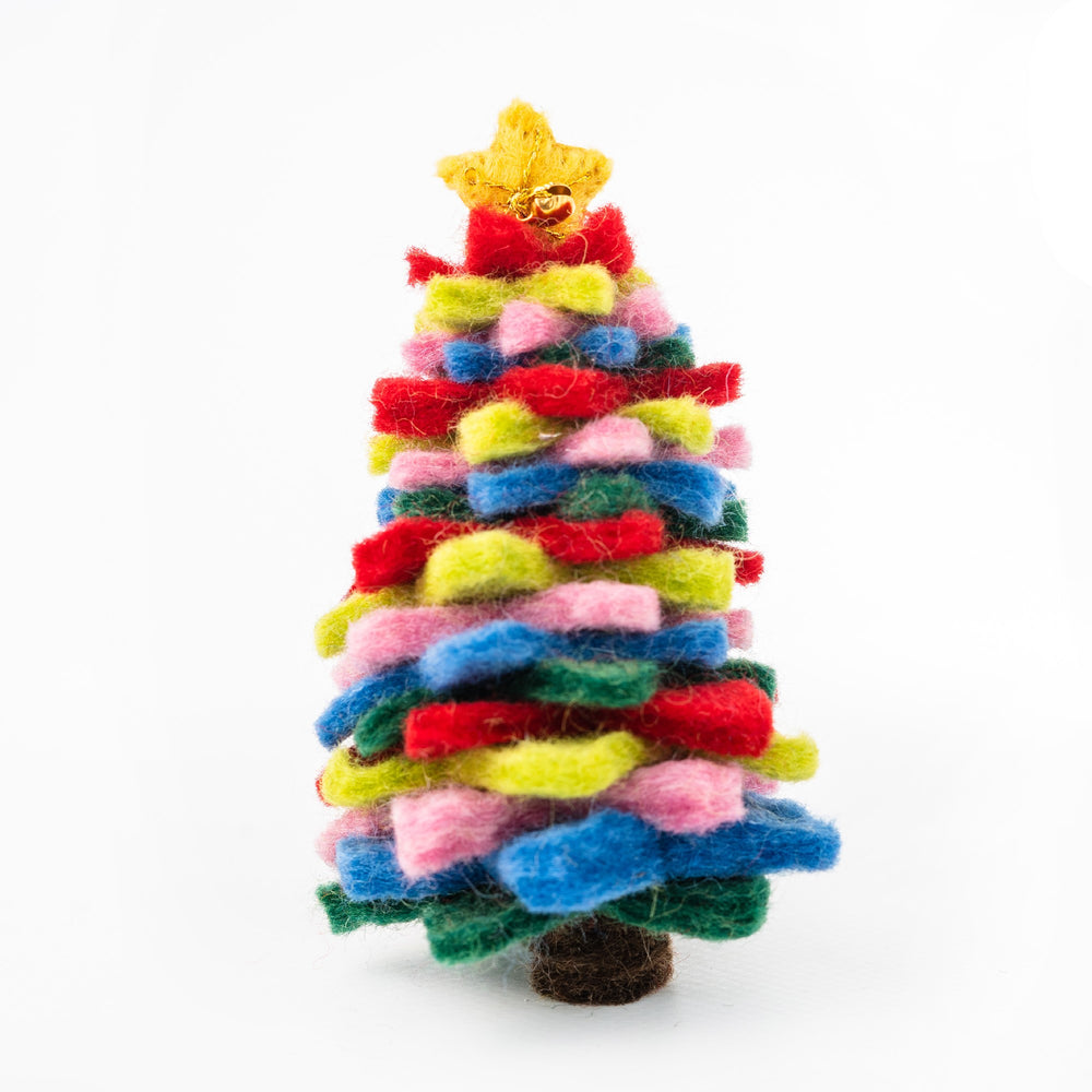 
                      
                        Christmas Decorations Felt Tree Colourful 100% NZ Wool (Handmade)
                      
                    