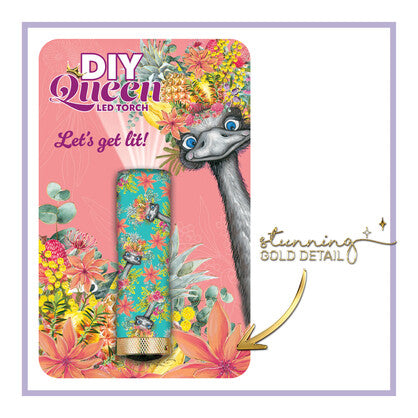 Lisa Pollock LED Torch with Printed Happy Emu Design
