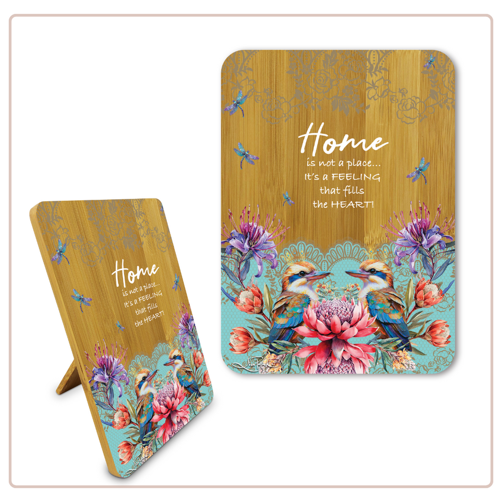 Lisa Pollock Bamboo Affirmations Plaque - Vintage Kookas - Home