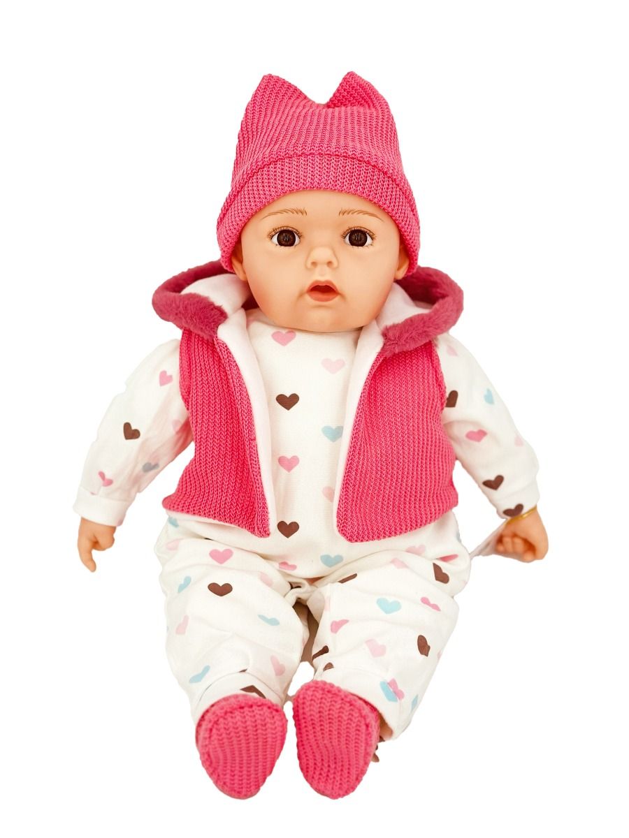 Baby Doll Eva with Pink & White Hearts
