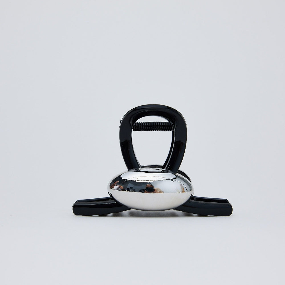 Hair Claw Noelle Black with Silver