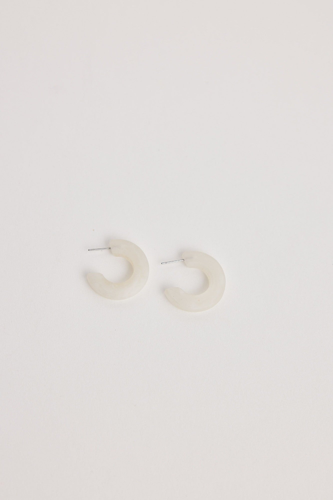 Holiday Earrings White Marble