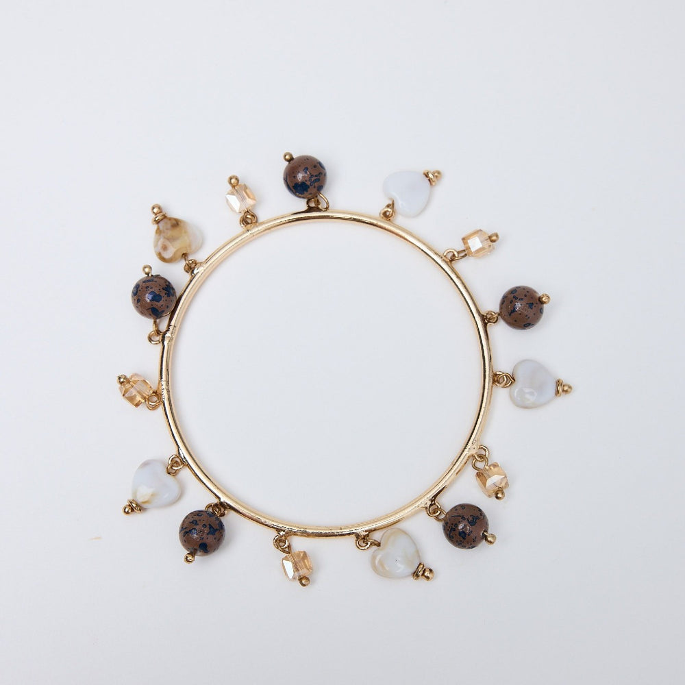 Holiday Bracelet Spirit - Gold with Beads