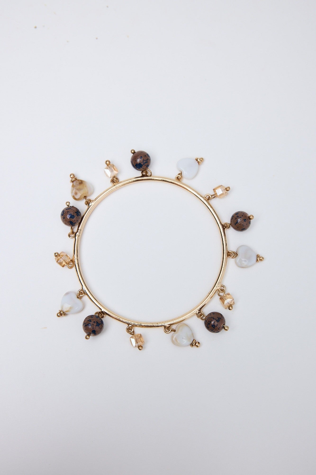 Holiday Bracelet Spirit - Gold with Beads