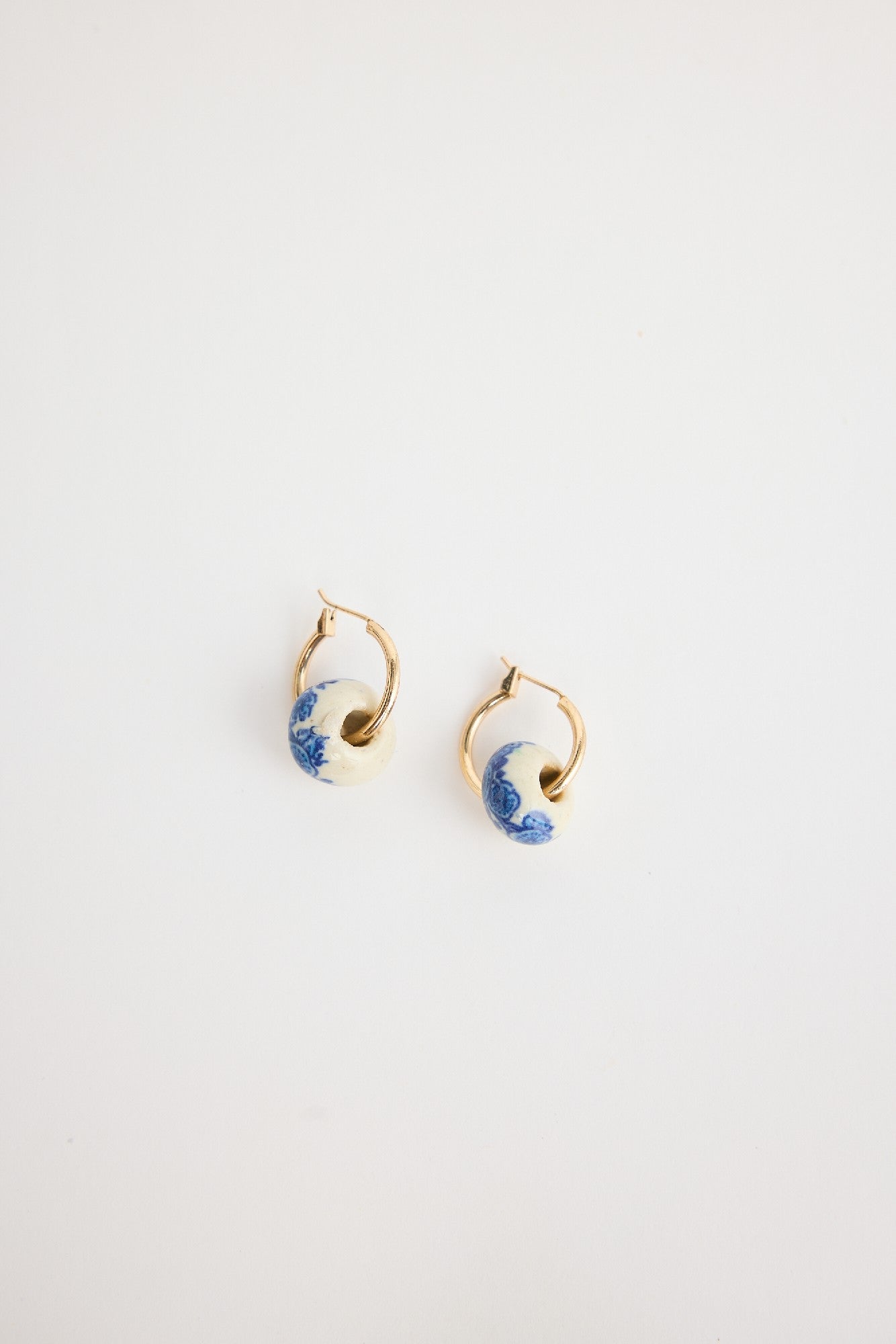 Earrings Barcelona Blue and White