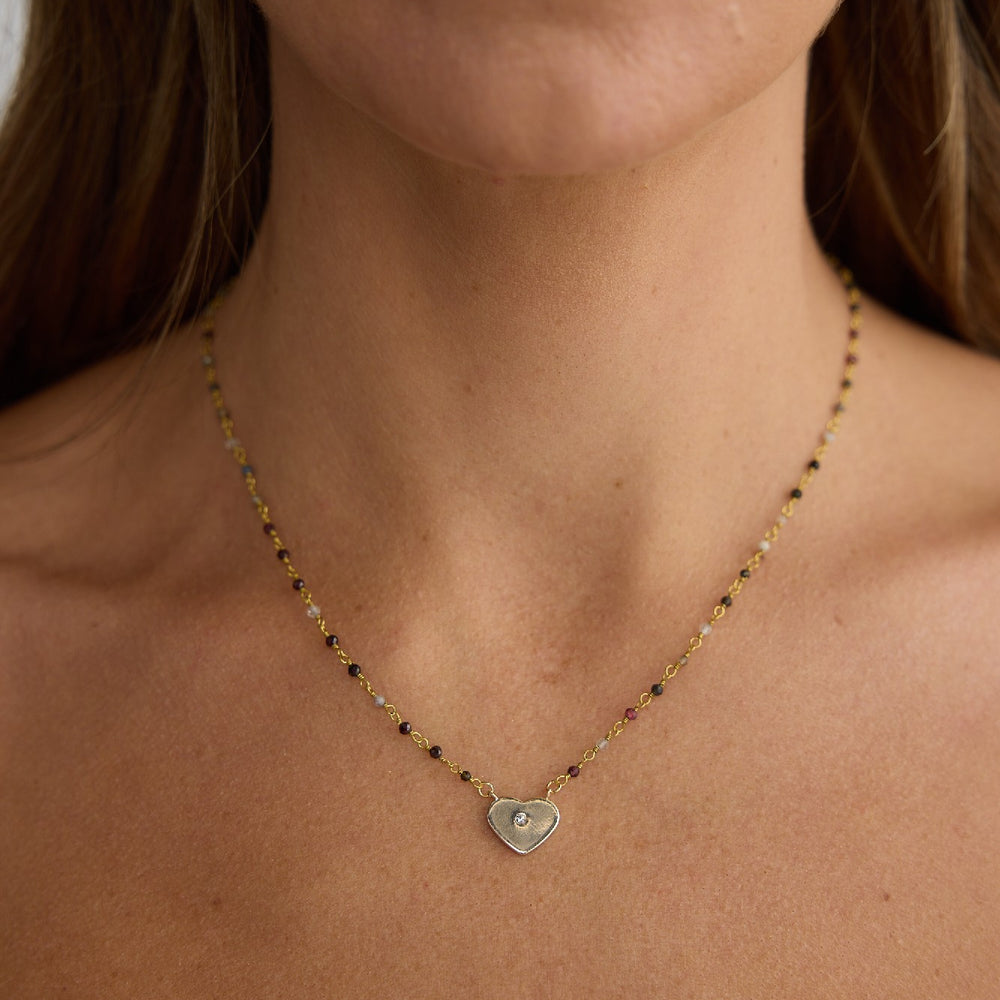 Necklace Avani Beads with Heart