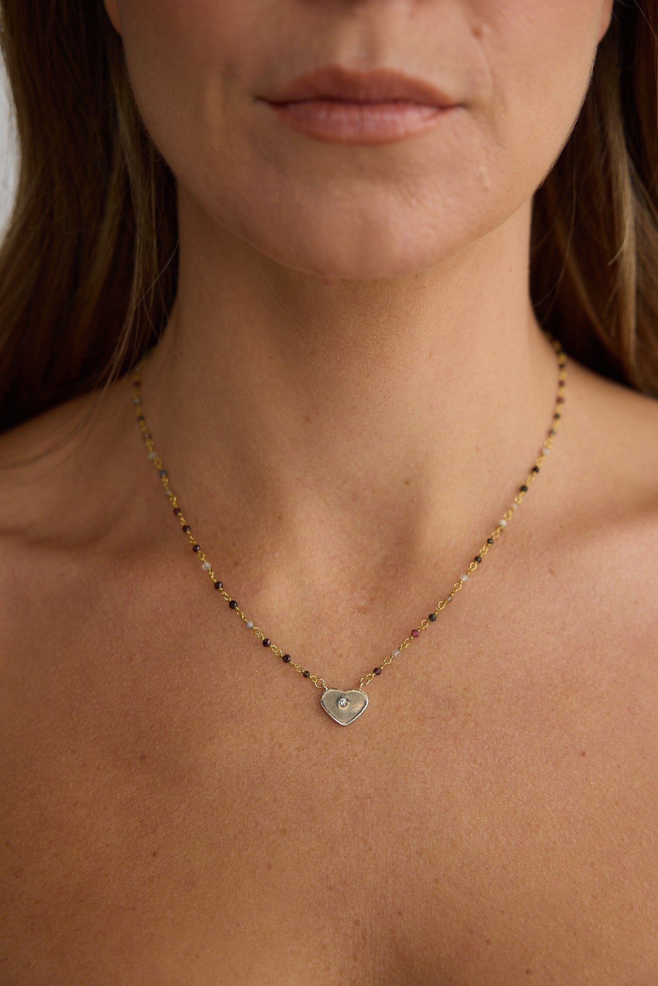 Necklace Avani Beads with Heart