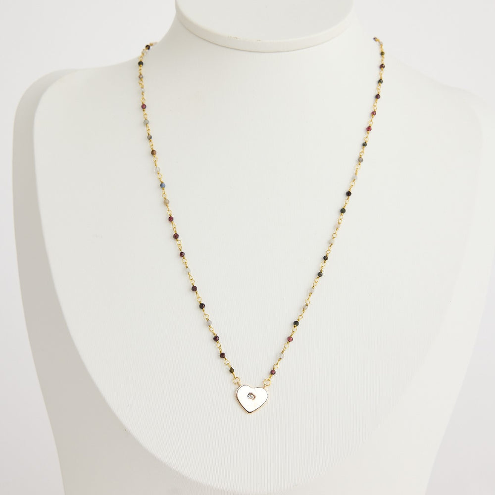 Necklace Avani Beads with Heart