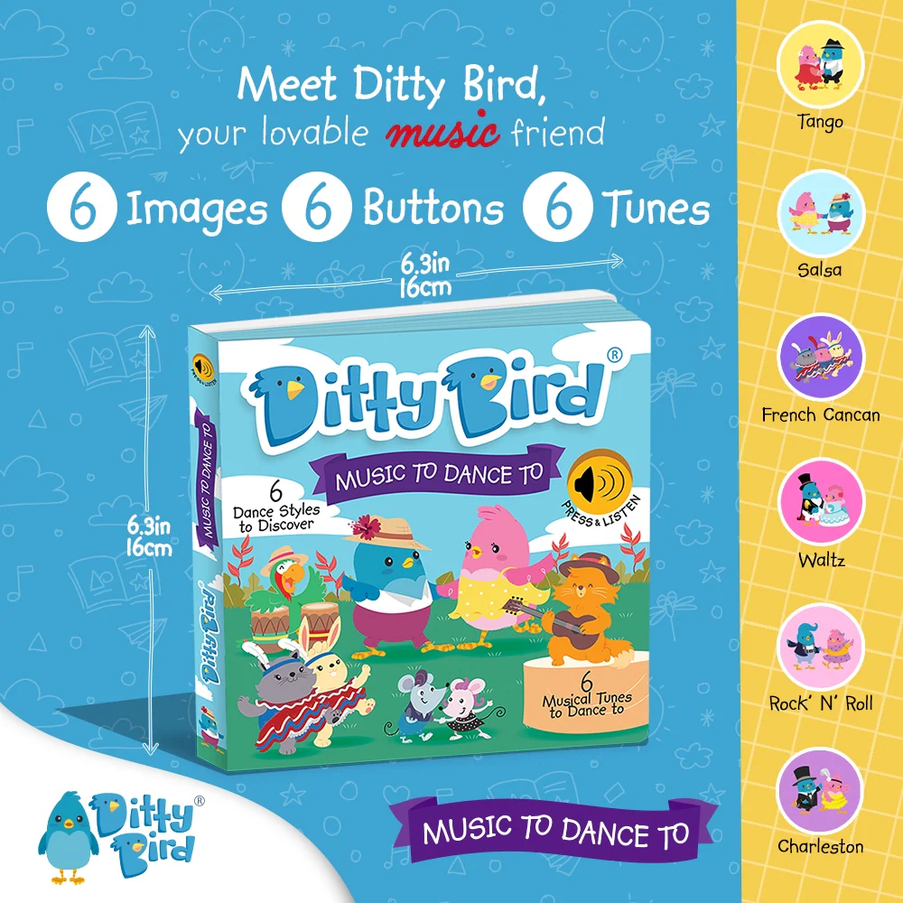 
                      
                        Ditty Bird Music to Dance To - Rechargable 
                      
                    